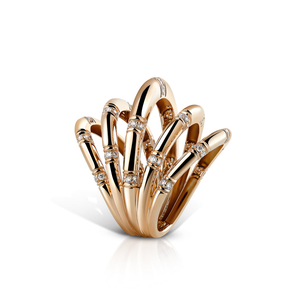 Calatrava 5 Strokes Ring In Diamonds