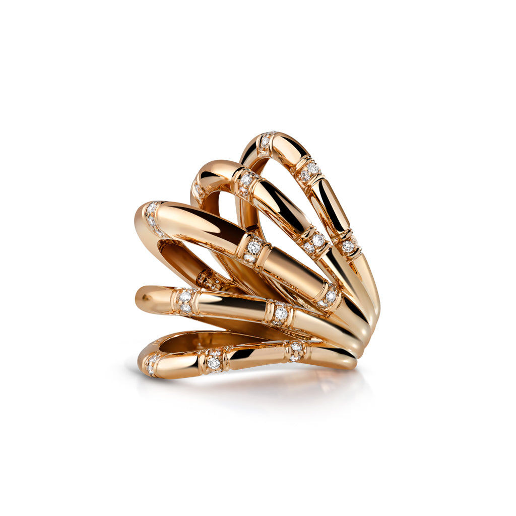 Calatrava 5 Strokes Ring In Diamonds