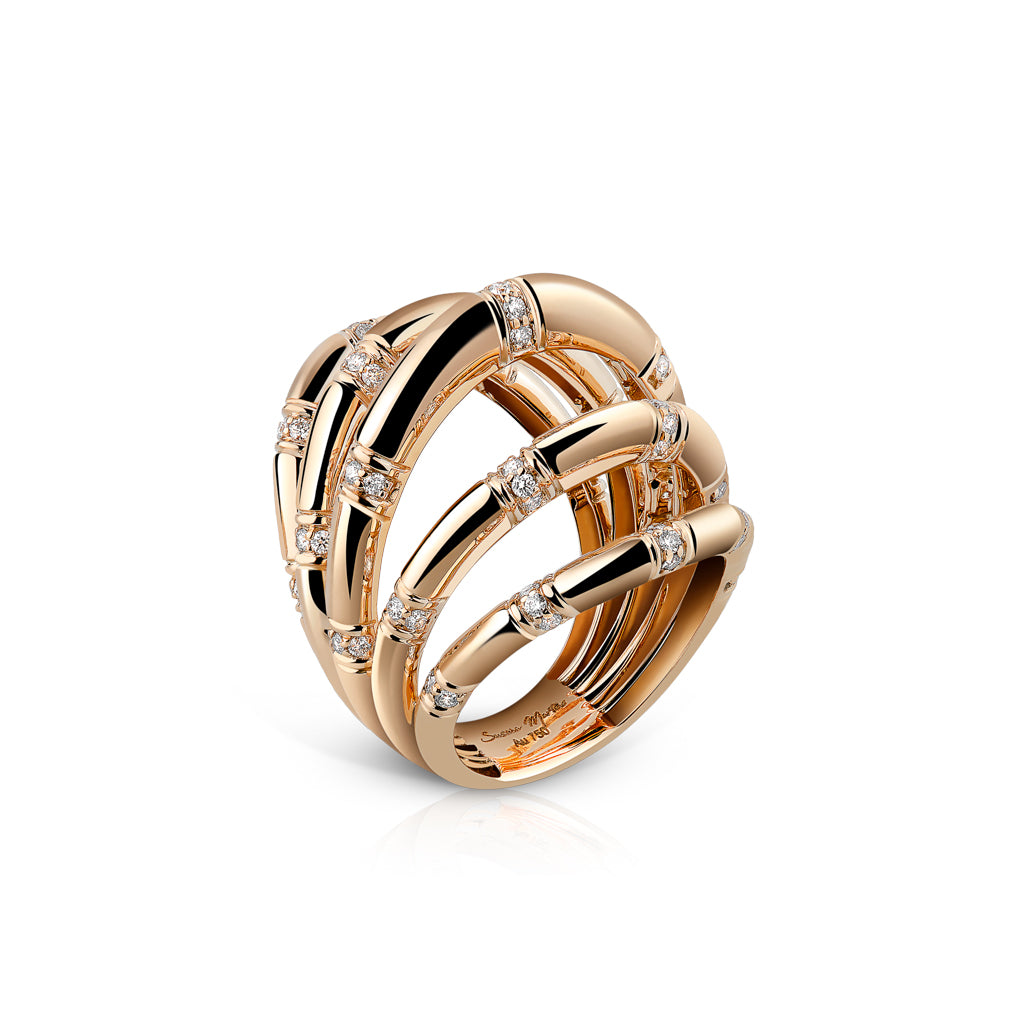 Calatrava 5 Strokes Ring In Diamonds