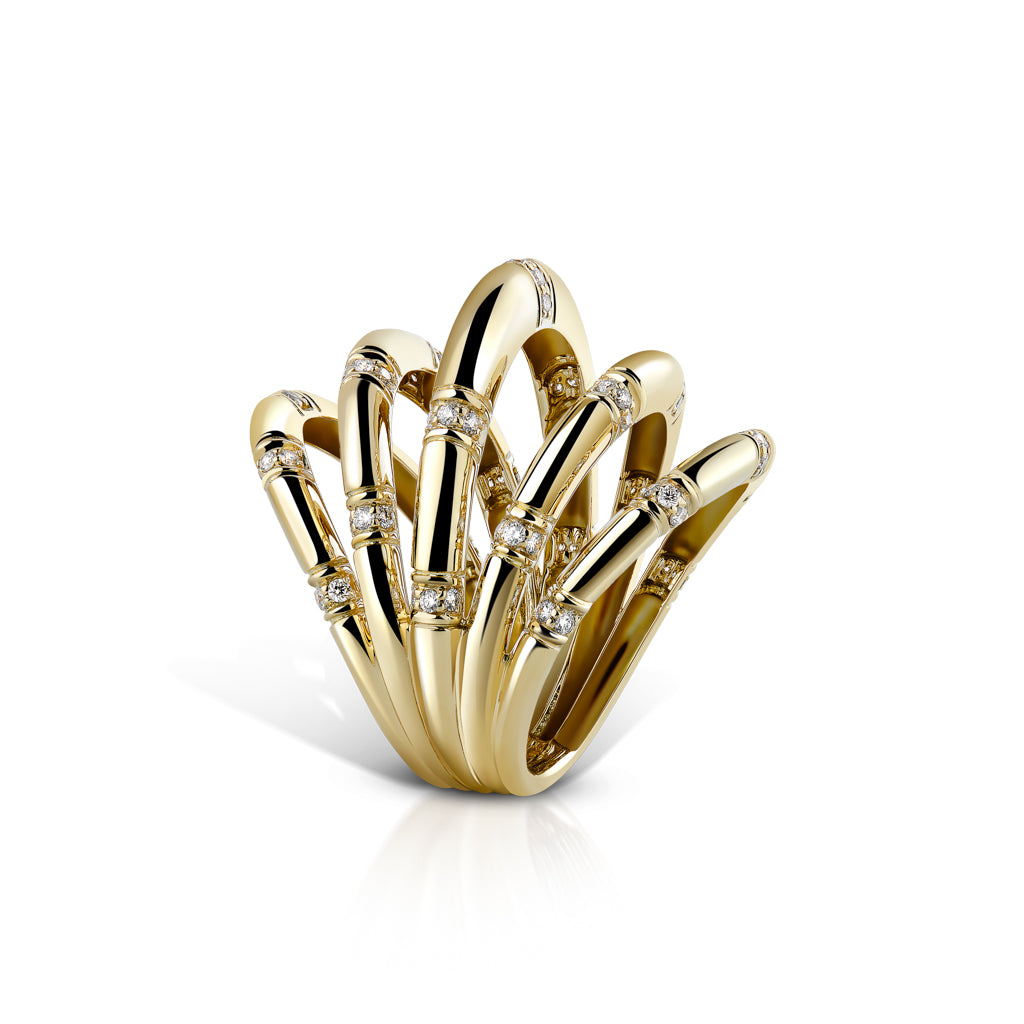 Calatrava 5 Strokes Ring In Diamonds