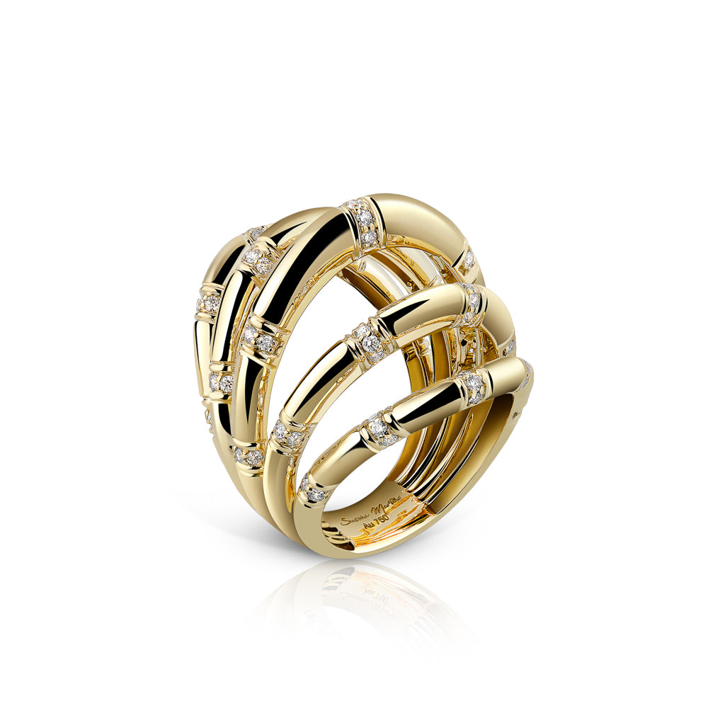 Calatrava 5 Strokes Ring In Diamonds