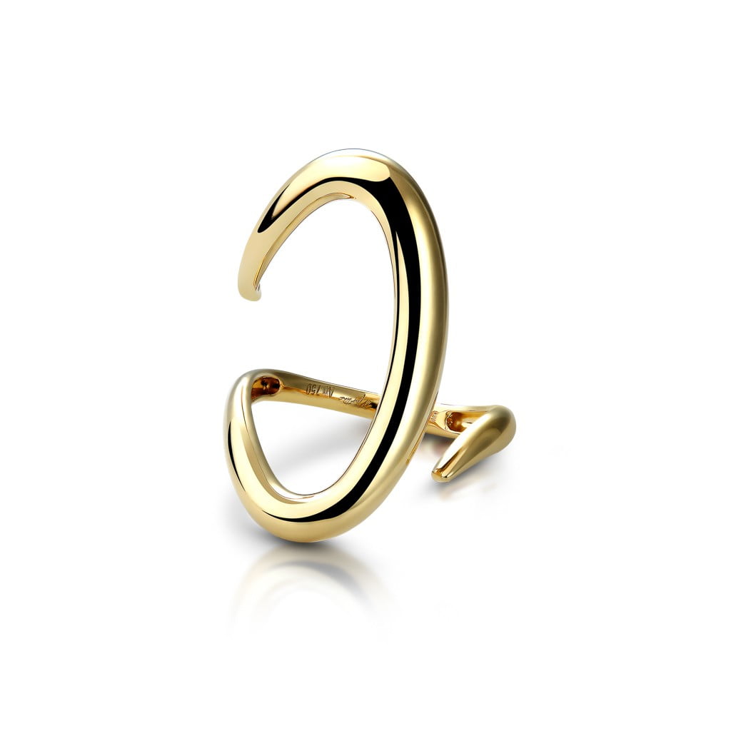 Strokes Ring Gold Gloss