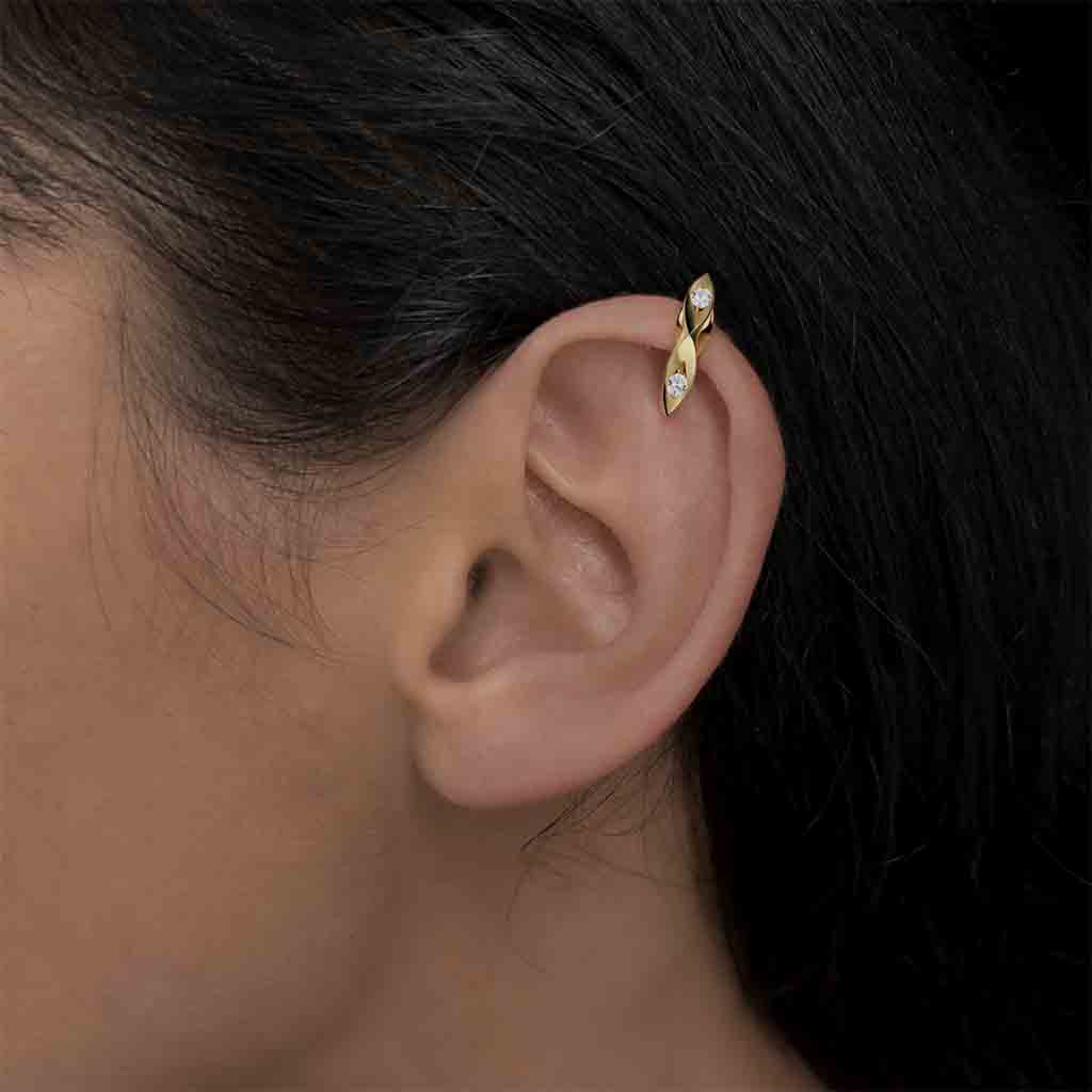 Eye Candy Mini Marquise Ear Cuff in Gloss