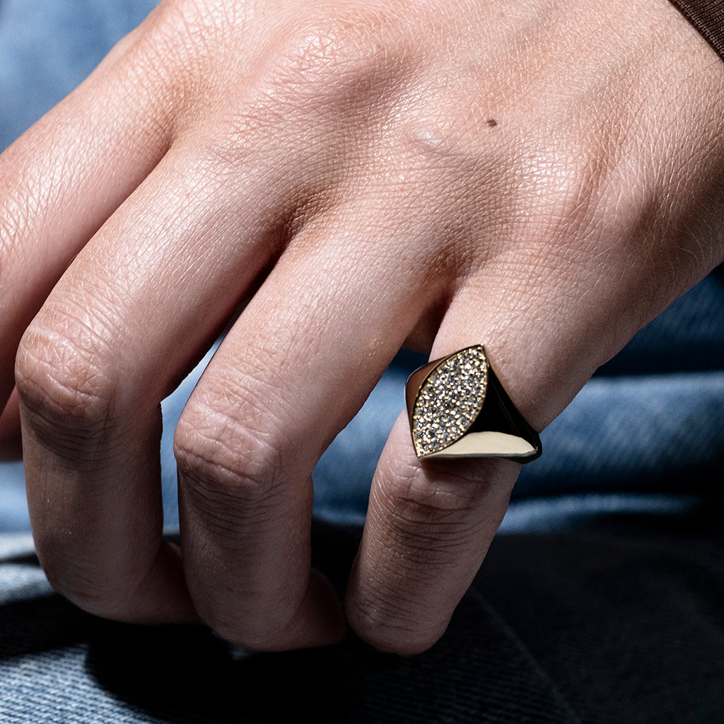 The One Signet Ring Marquise