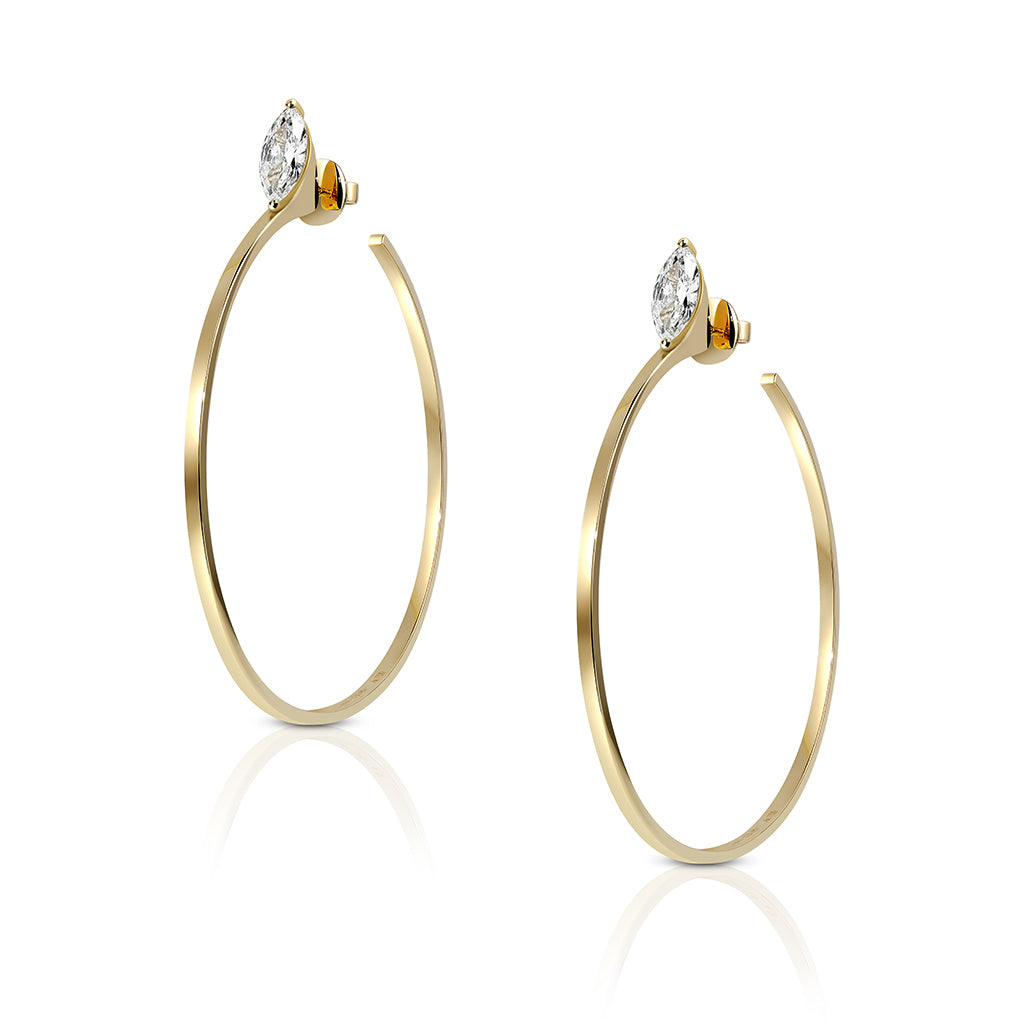 The Unstoppables Hoops - Floating Marquise