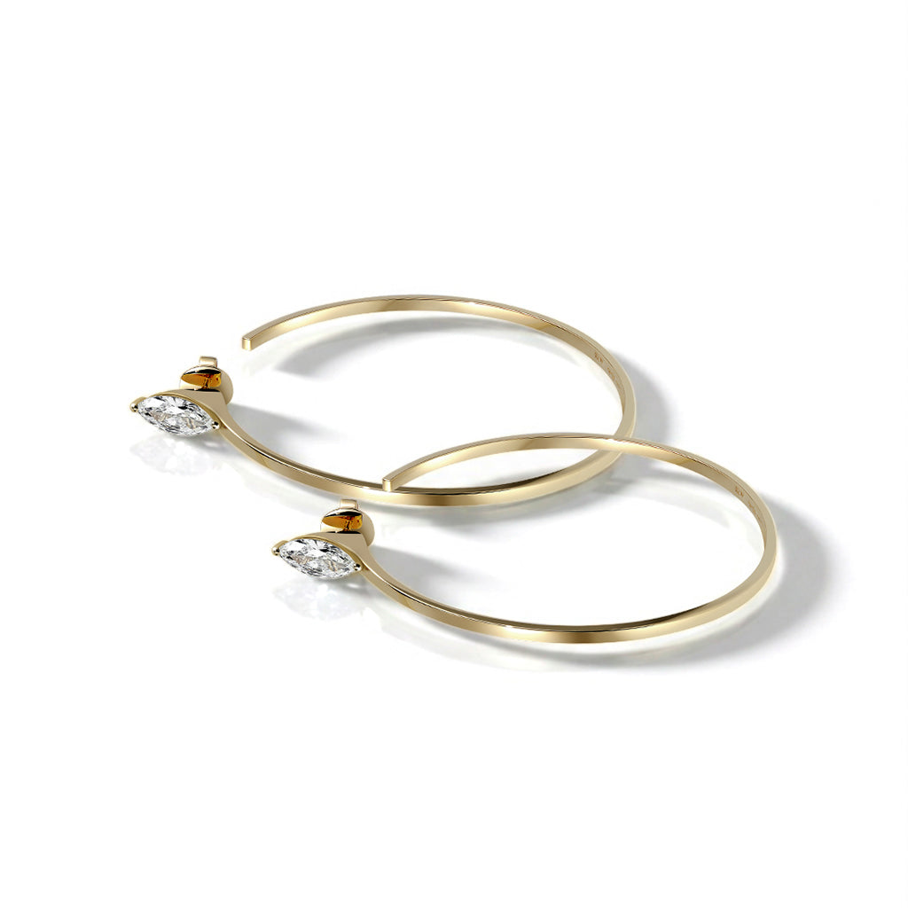 The Unstoppables Hoops - Floating Marquise