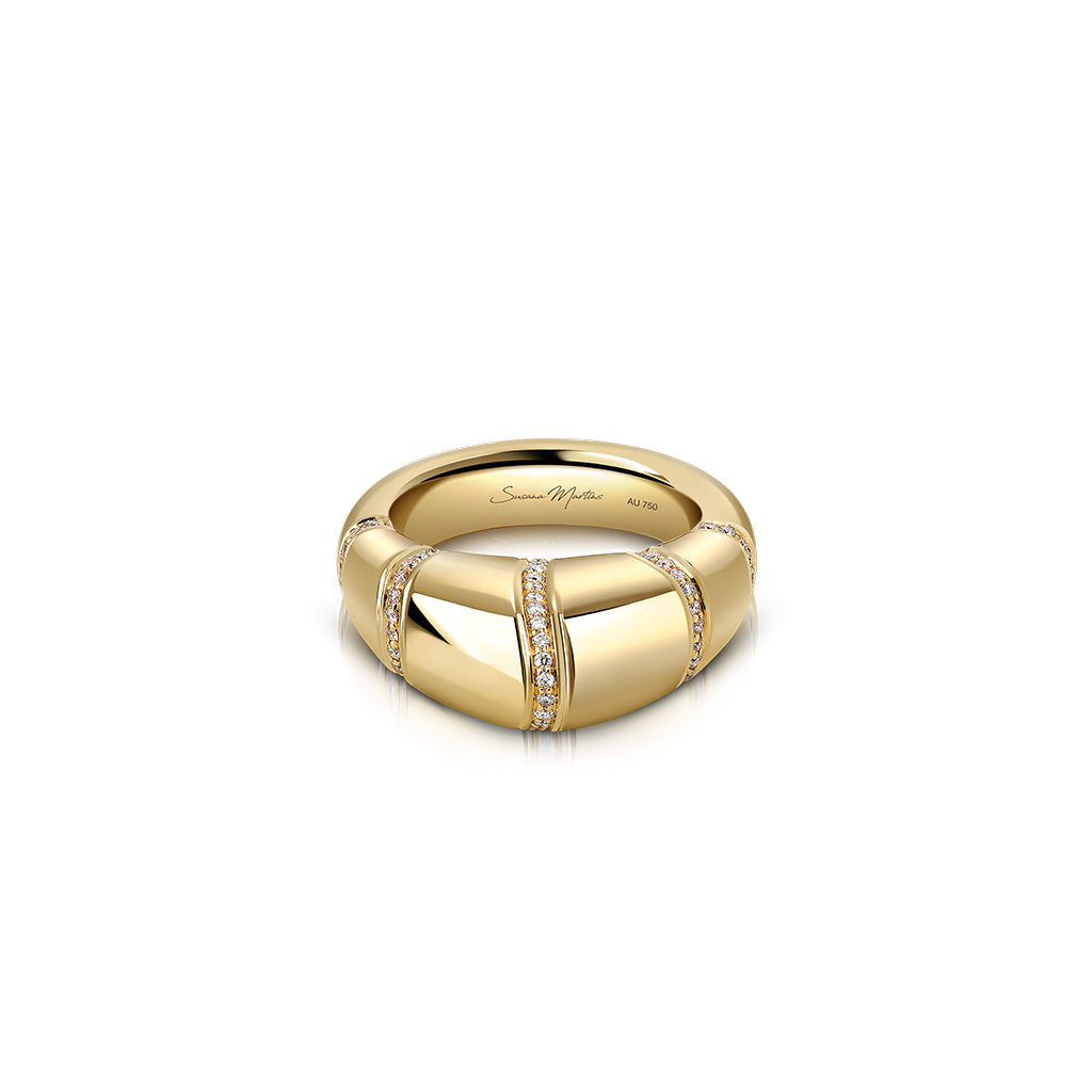 The Dome Ring in Gloss Rose Gold