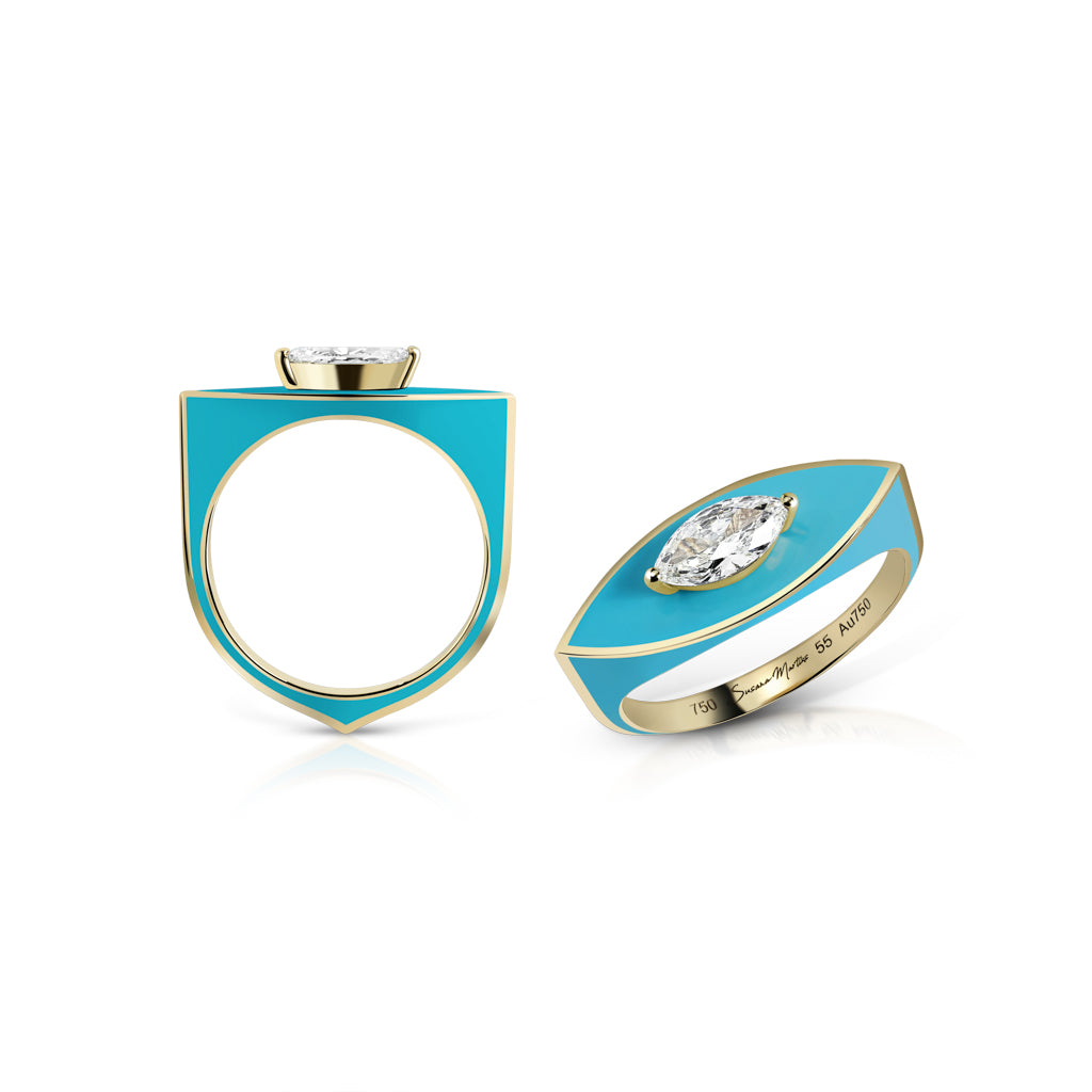 Unstoppable Eye Candy Marquise in Bonnie in Yellow Gold