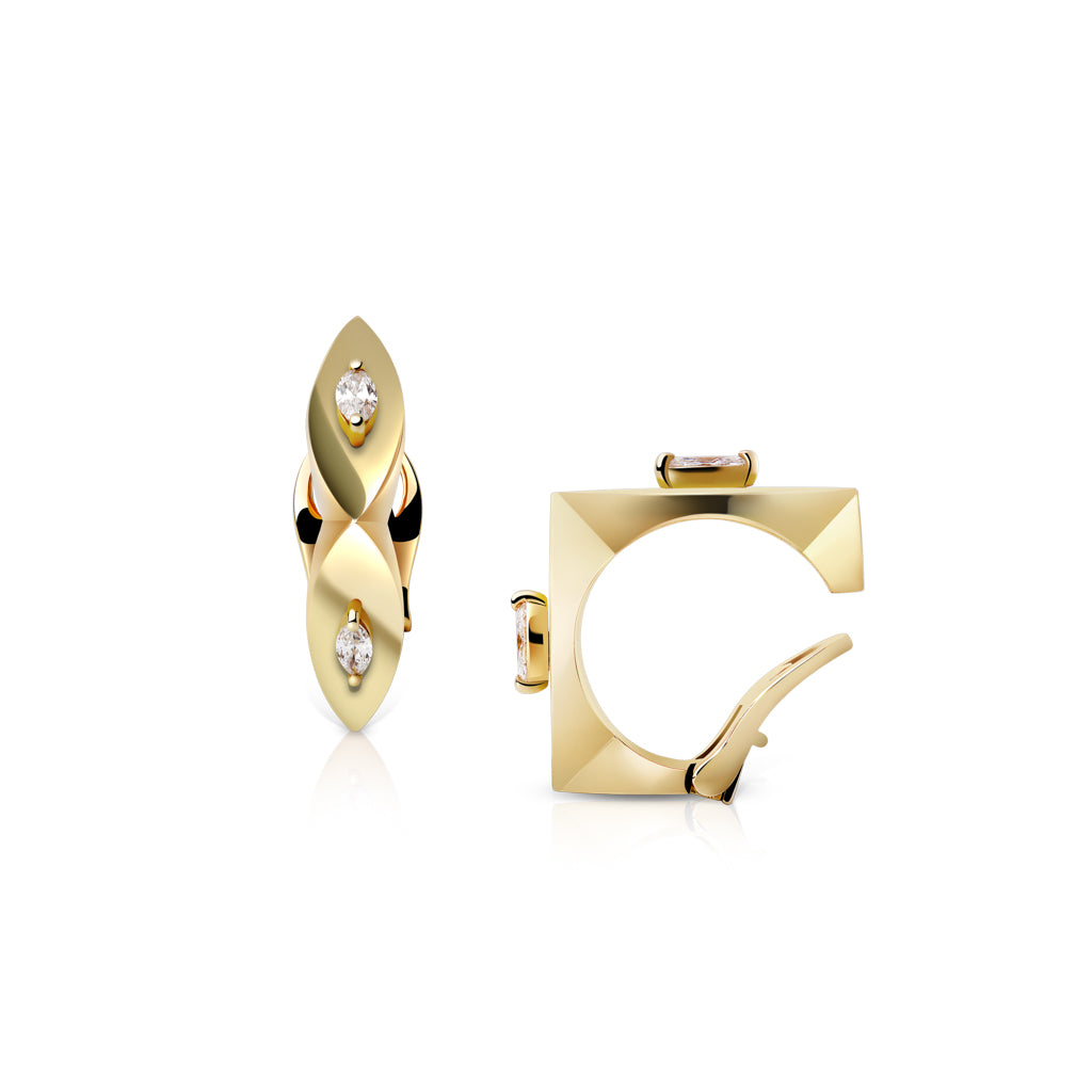 Eye Candy Maxi Marquise Ear Cuff in Gloss