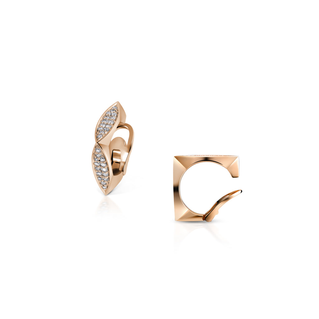 Unstoppable Mini Ear Cuff in Diamond Frosting White Gold