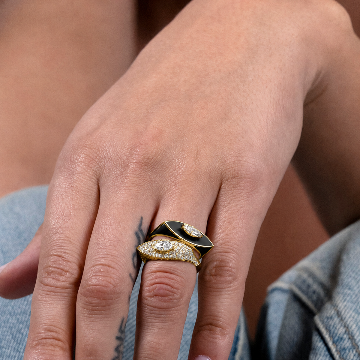 Unstoppable Eye Candy Marquise in Chocolat Noir