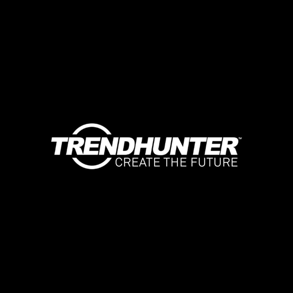 Trendhunter logo featuring the tagline 'Create the Future' on a black background, representing innovation and trend analysis.