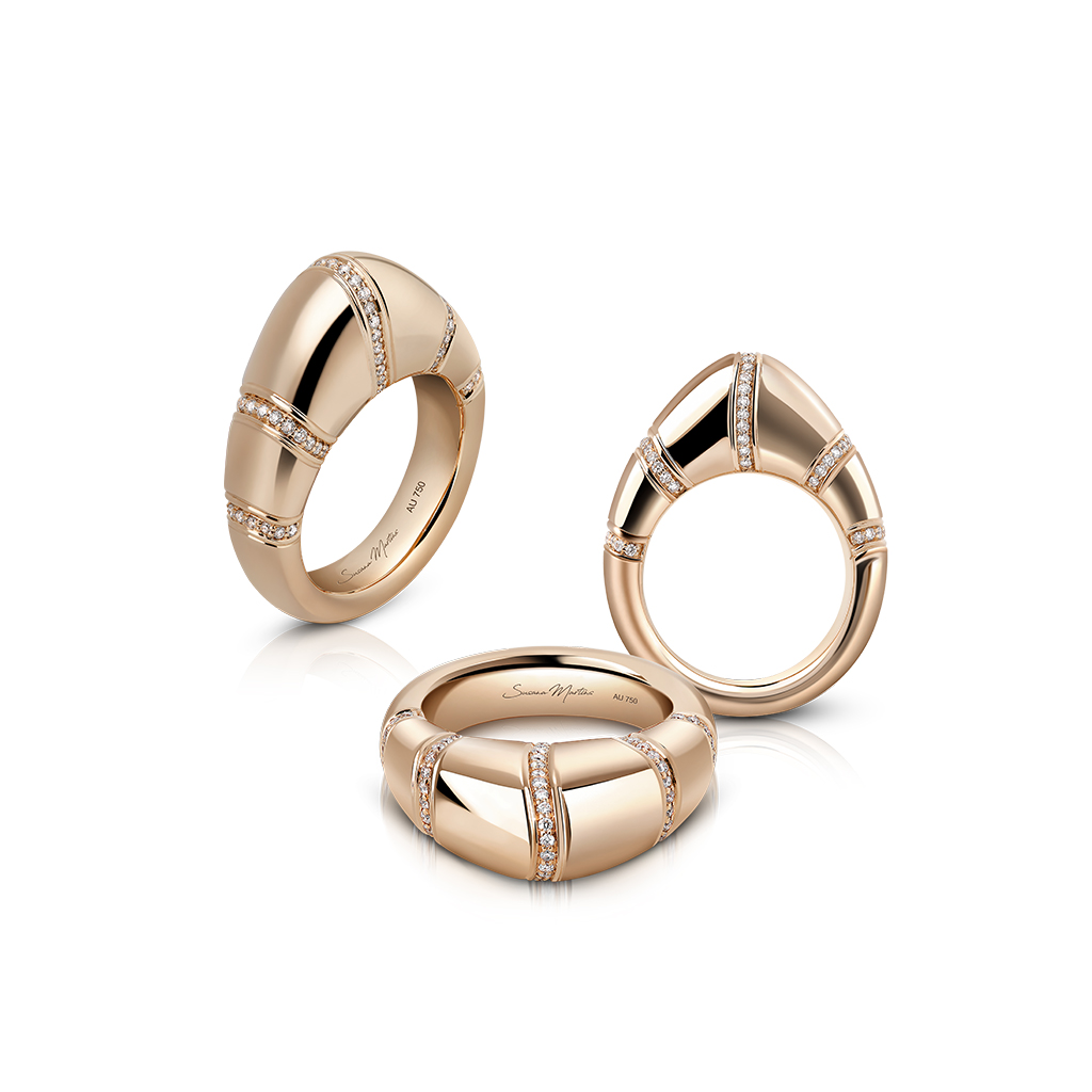 The Dome Ring in Gloss Rose Gold - Image 4