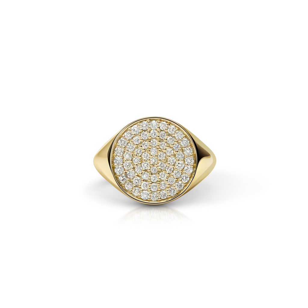 The One Signet Ring Round in Rose Gold - Image 5